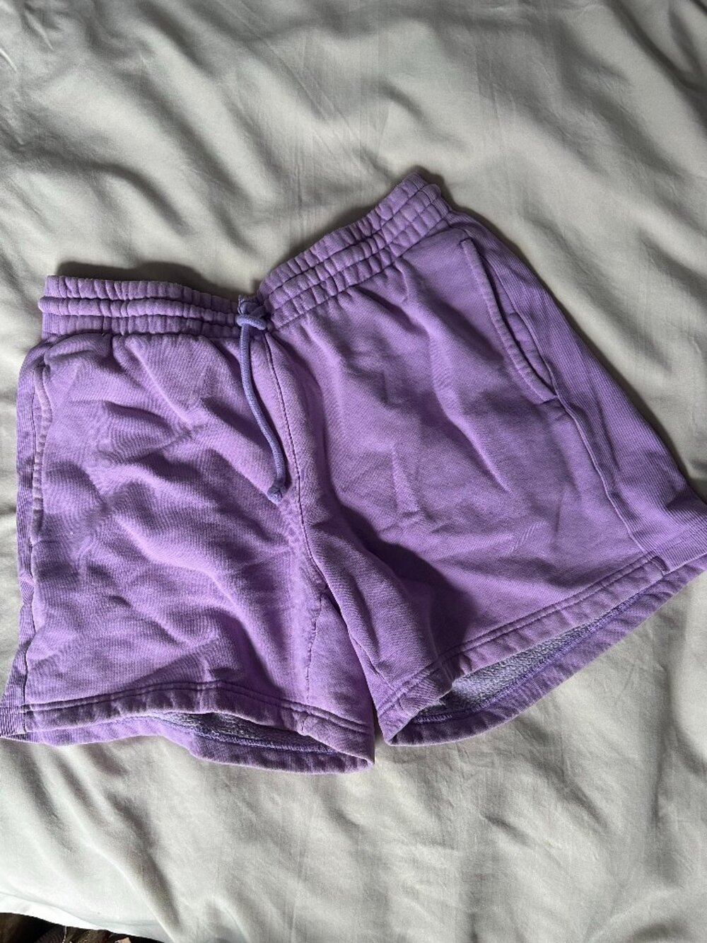 Aritzia Sweatfleece Shorts, Purple size S